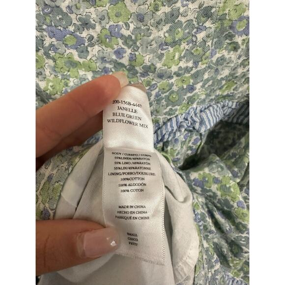 Rails Janelle blue green wildflower mix mini dress size Small - Picture 5 of 8